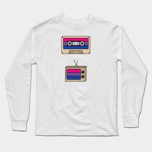 Discreet Pride Bisexual Flag Long Sleeve T-Shirt